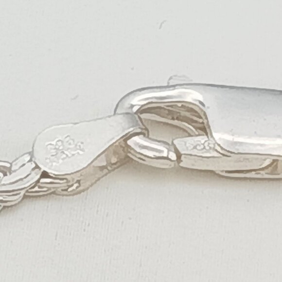 MILOR Italy 925 Sterling Silver French Link Chain Bracelet - Picture 8 of 13